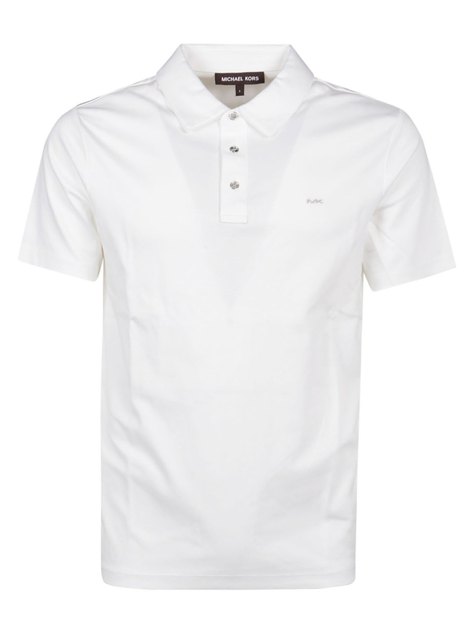 Michael Kors Short Sleeve Sleek Polo Shirt White Wit