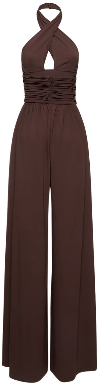 Michael Kors Elegant dark brown jumpsuit Bruin