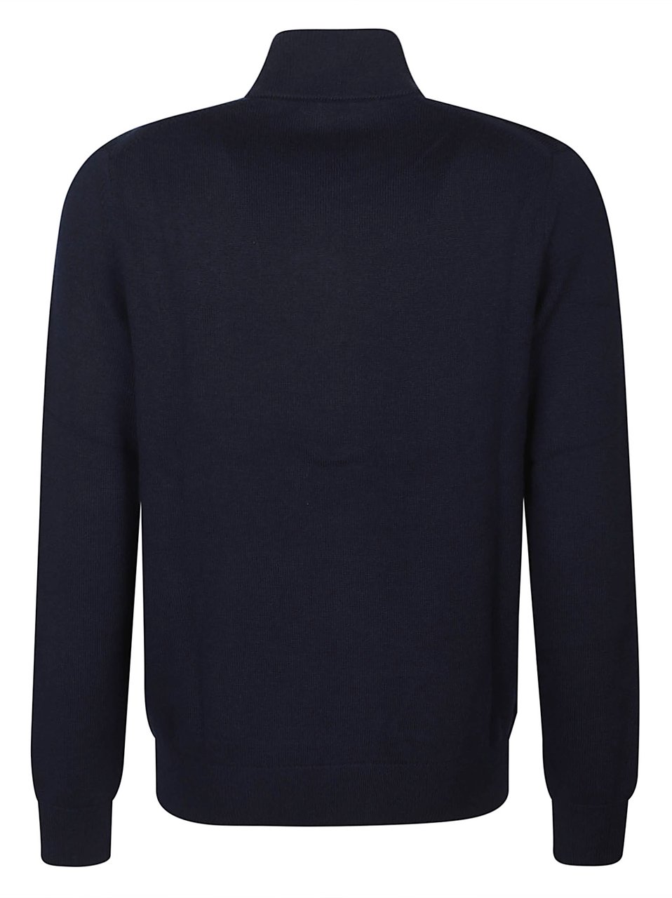 Michael Kors Embroidered Logo Full Zip Sweater Blue Blauw