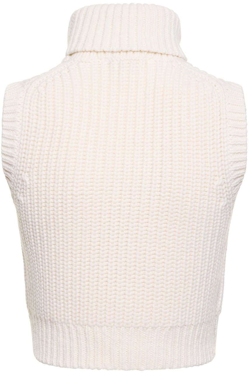 Michael Kors Sleeveless cashmere sweater Wit