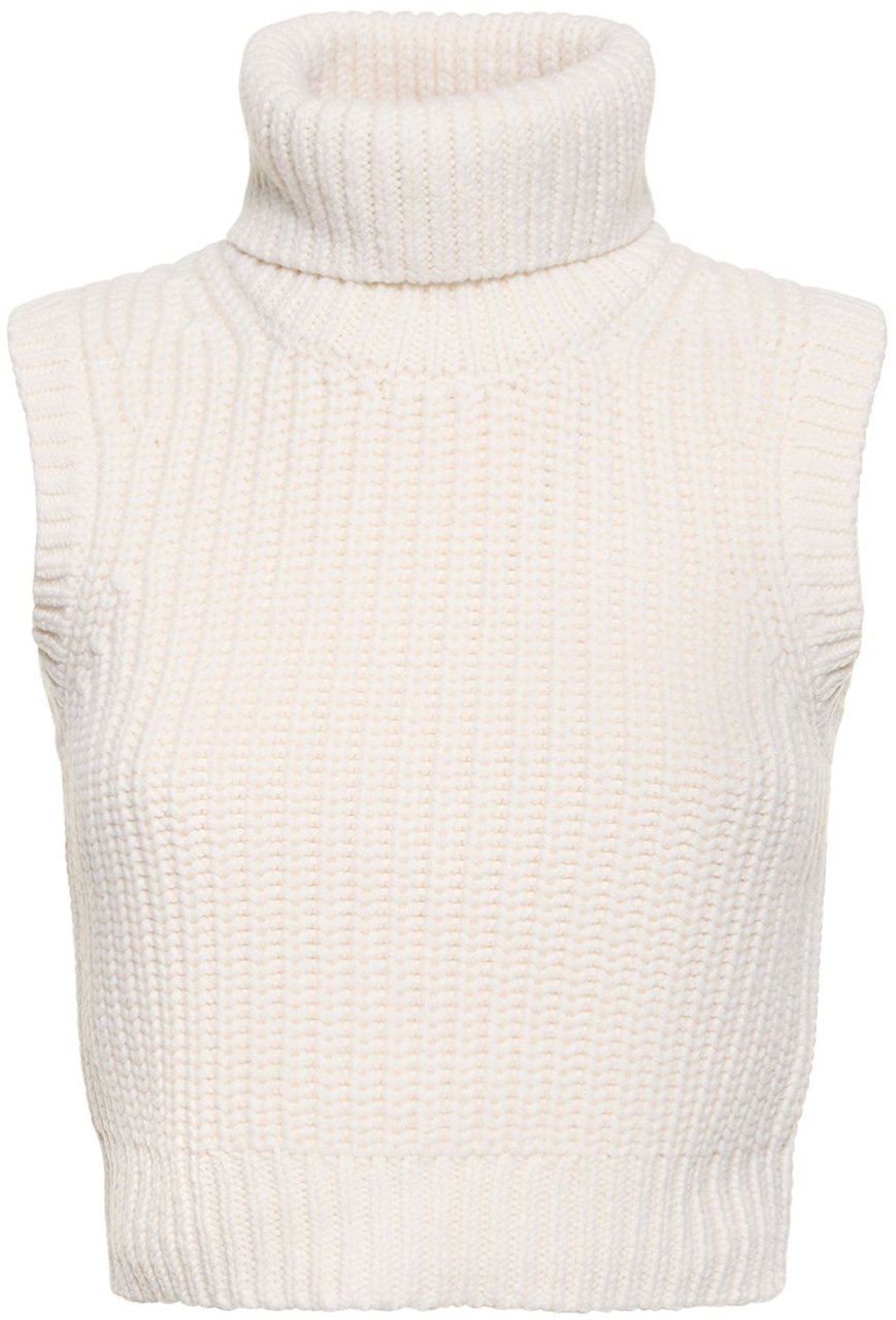 Michael Kors Sleeveless cashmere sweater Wit