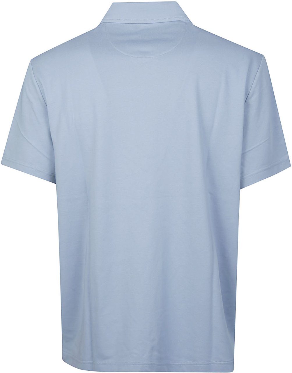 Michael Kors Short Sleeve Sleek Half Zip Polo Shirt Blue Blauw