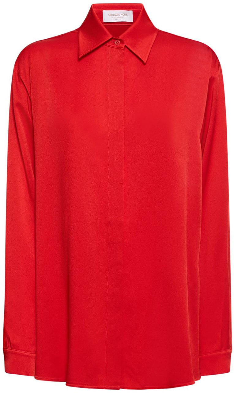 Michael Kors Red shirt with long sleeves, versatile elegance Rood