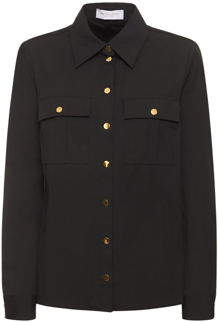 Michael Kors Classic and versatile black shirt Zwart