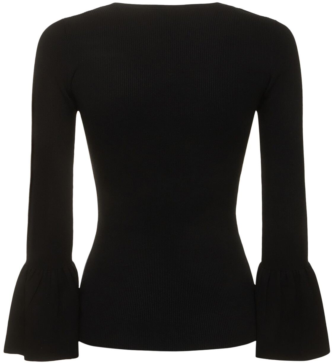 Michael Kors Elegant black long-sleeve top Zwart