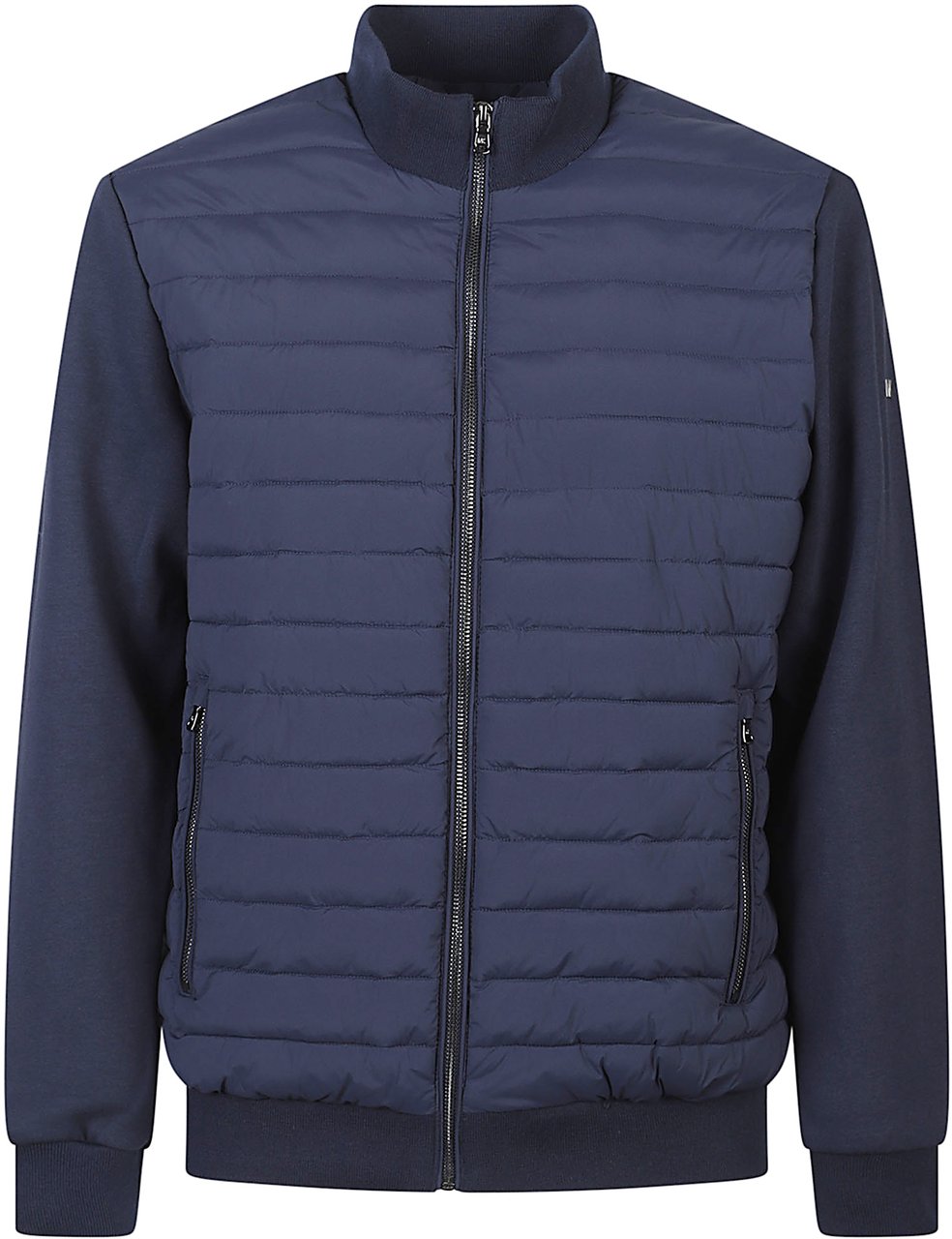 Michael Kors Thurso-mixed Media Dressy Jacket Blue Blauw