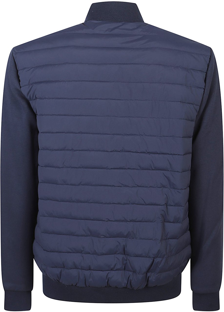 Michael Kors Thurso-mixed Media Dressy Jacket Blue Blauw