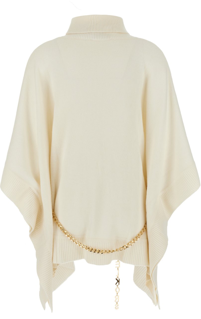 Michael Kors Michael Kors Ivory wool blend poncho Neutraal