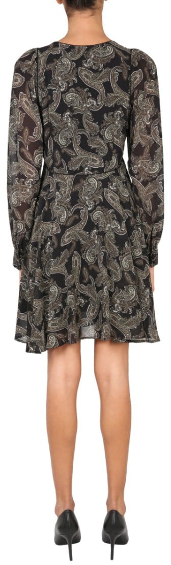 Michael Kors Intricate Paisley Mini Dress Grijs