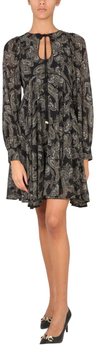 Michael Kors Intricate Paisley Mini Dress Grijs