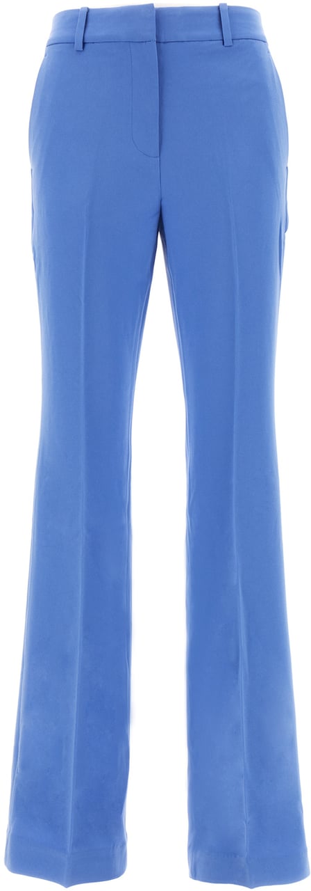 Michael Kors Michael Kors Cerulean blue triacetate blend pant Lichtblauw