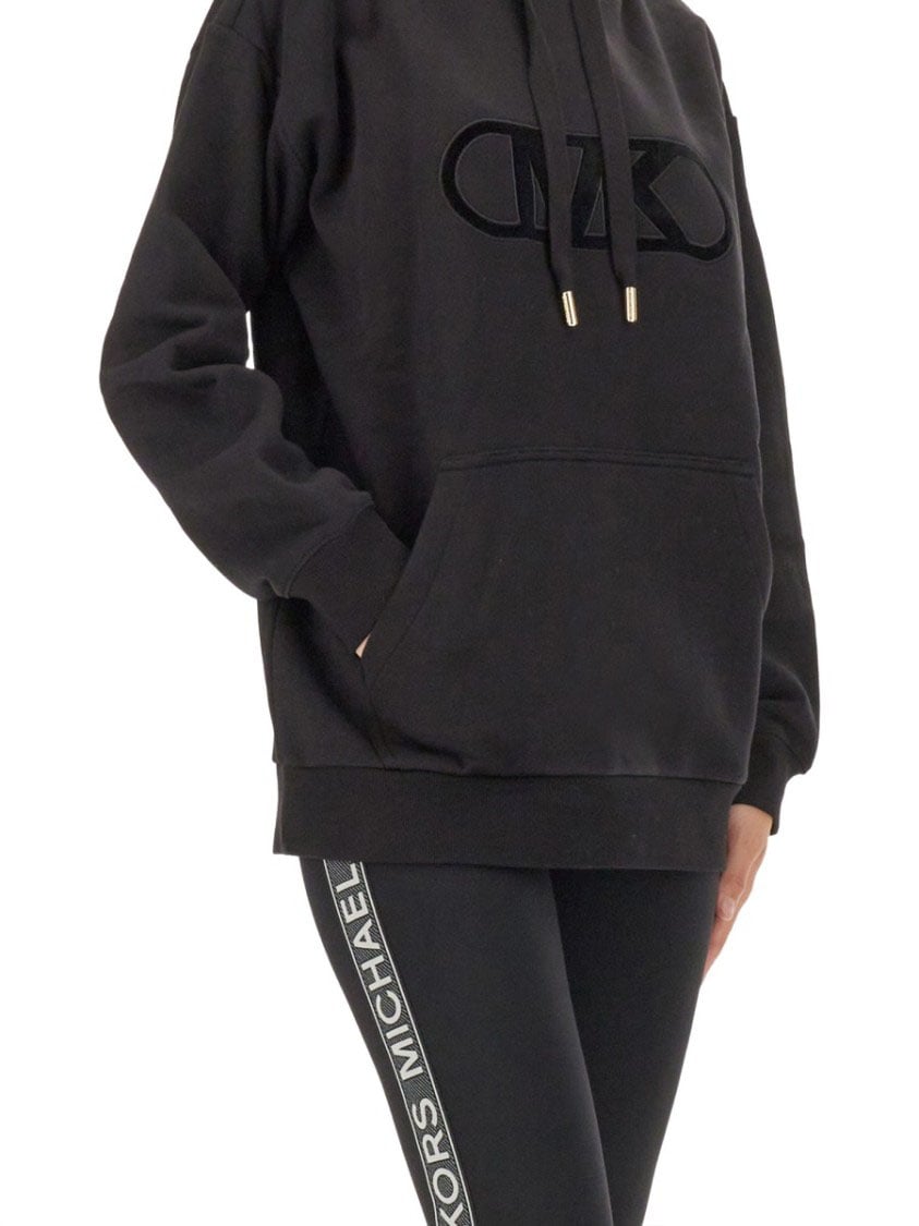 Michael Kors Flocked Logo Sweatshirt Zwart