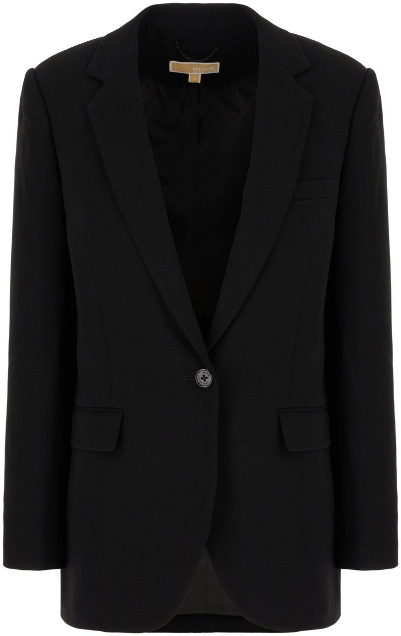 Michael Kors Michael Kors Black triacetate blend blazer Zwart