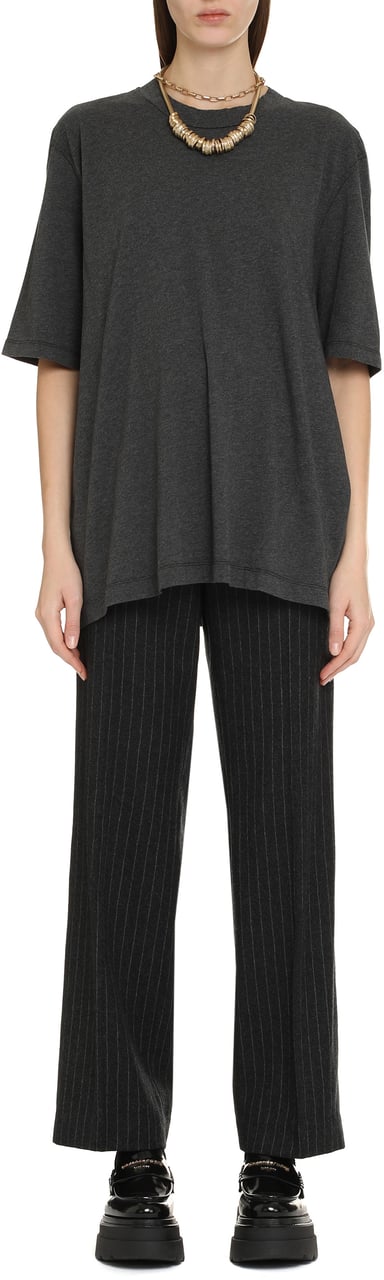 Michael Kors Pinstriped wool trousers Grijs