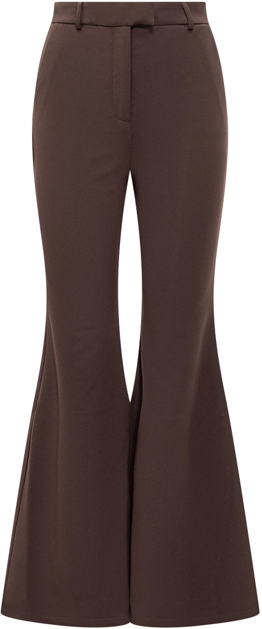 Michael Kors Pantalone Svasato Marrone Stretch di Michael Kors Bruin