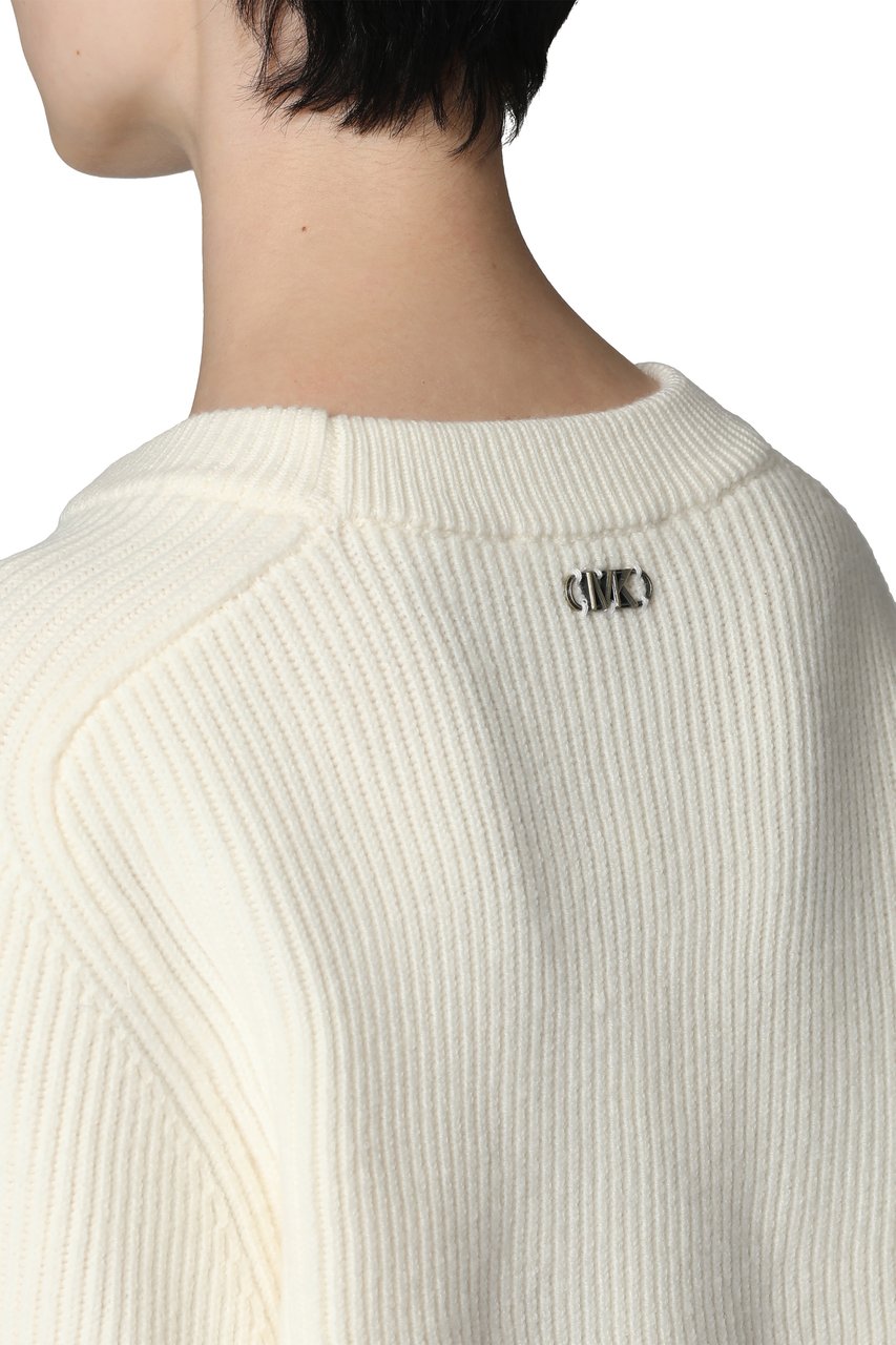 Michael Kors Merino wool crew-neck sweater Neutraal