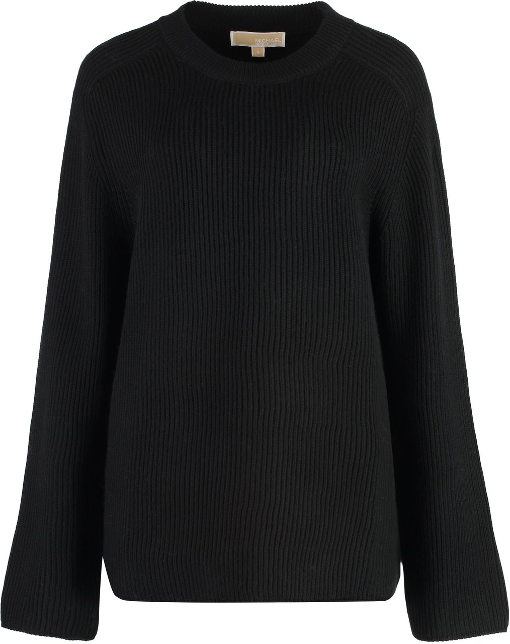Michael Kors Merino wool crew-neck sweater Zwart