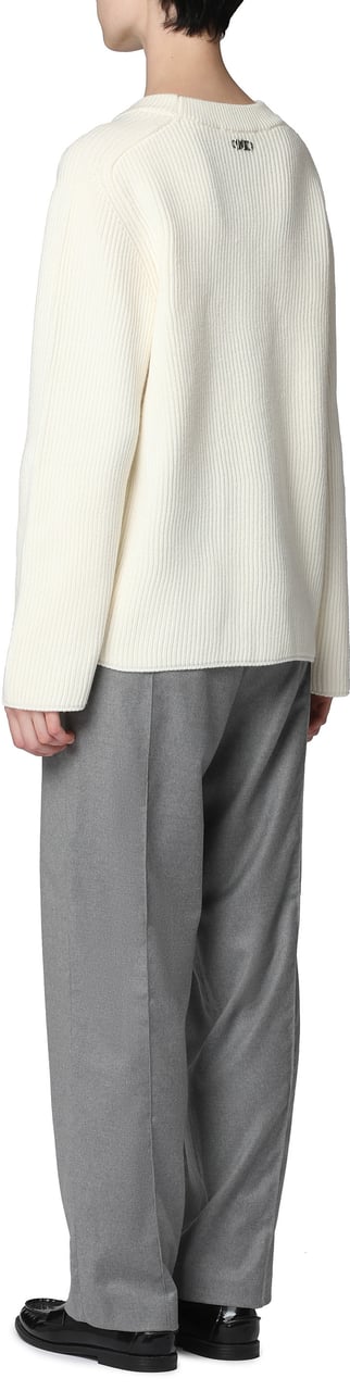 Michael Kors Merino wool crew-neck sweater Neutraal