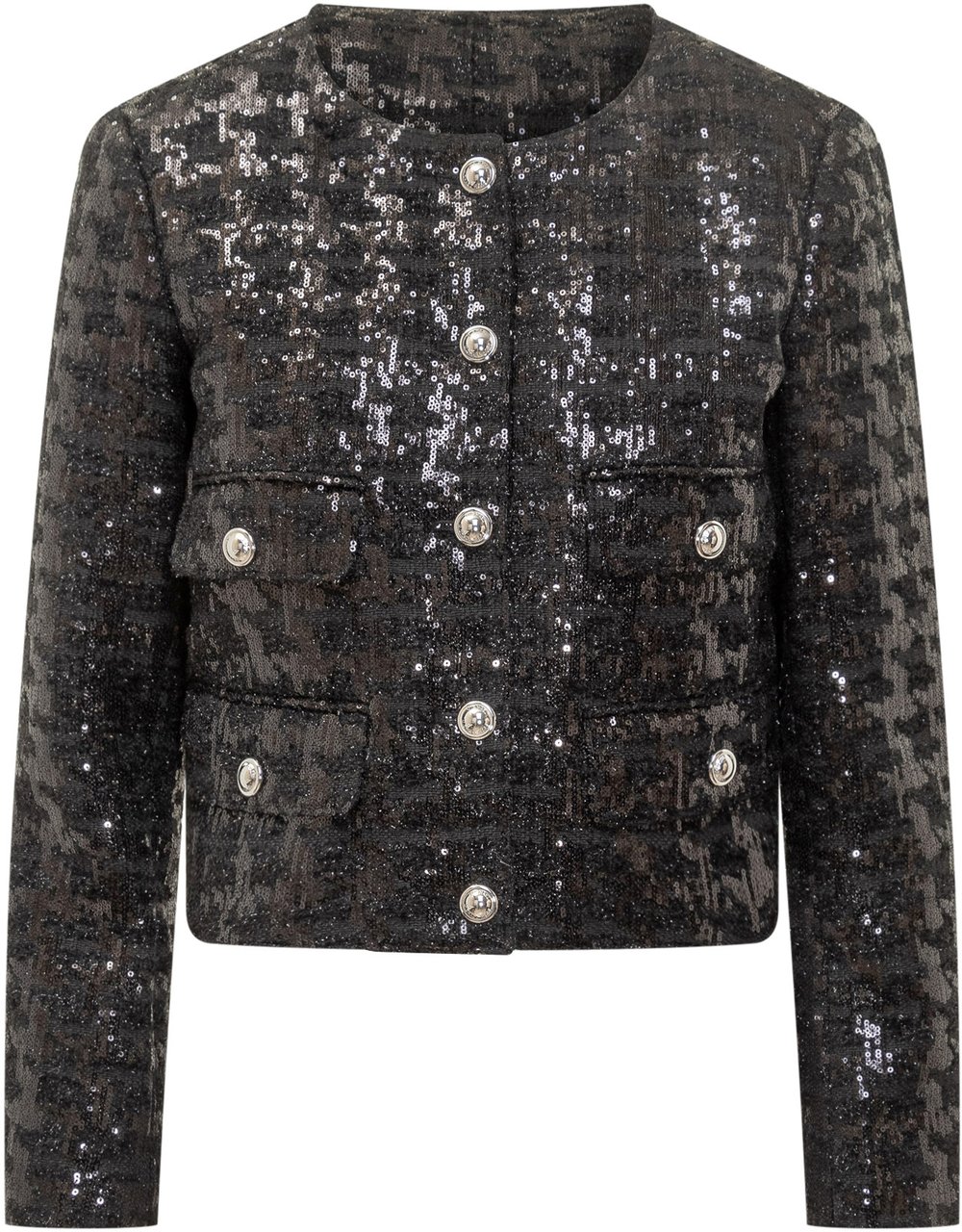 Michael Kors Giacca in Tweed con Paillettes Michael Kors Zwart