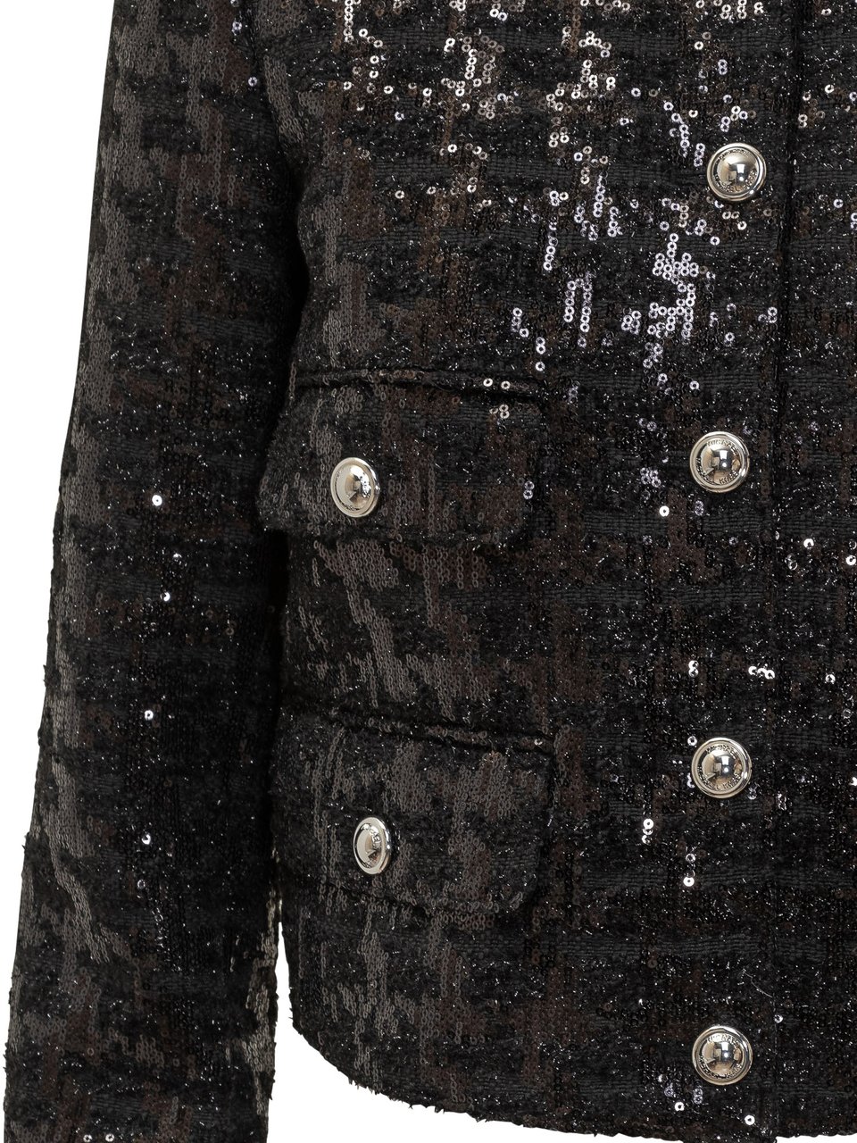 Michael Kors Giacca in Tweed con Paillettes Michael Kors Zwart