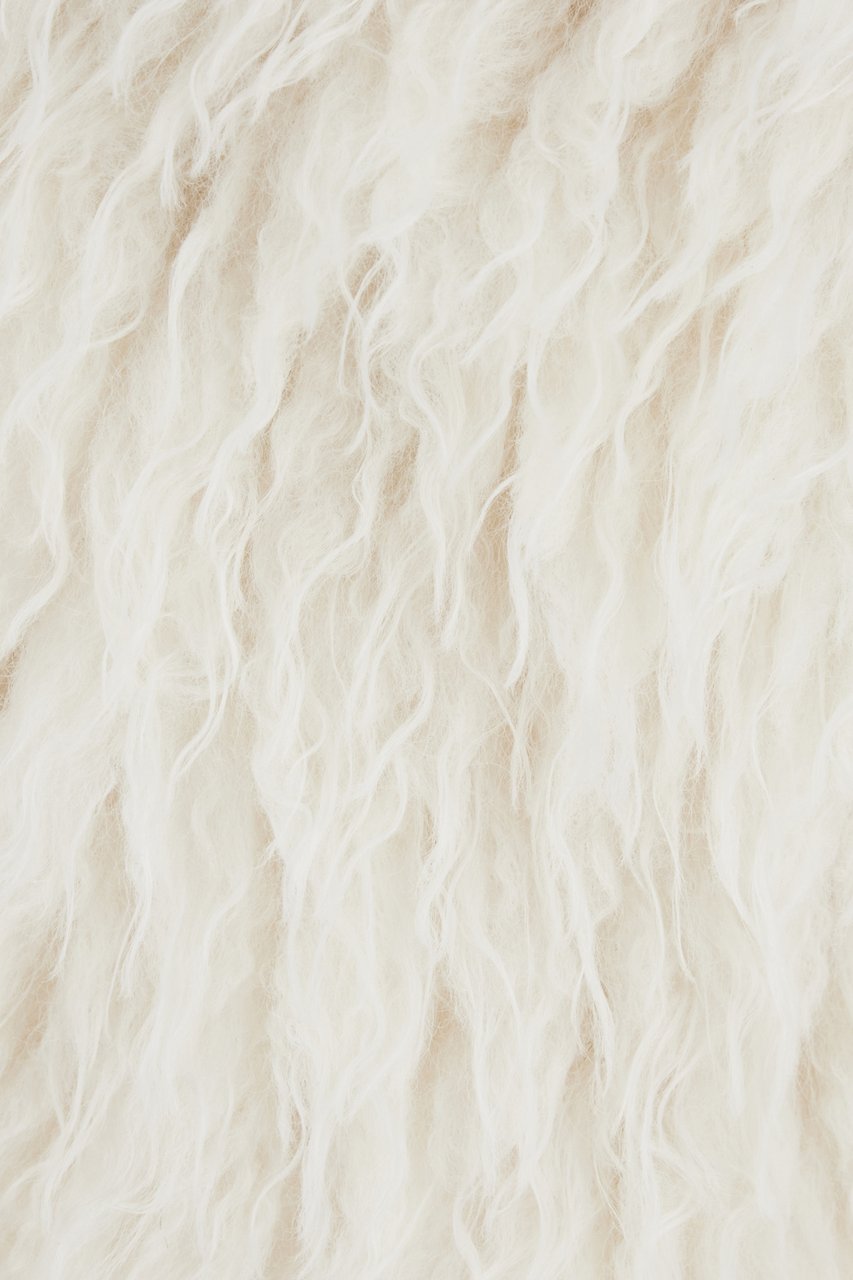 Michael Kors Michael Kors White faux fur coat Wit