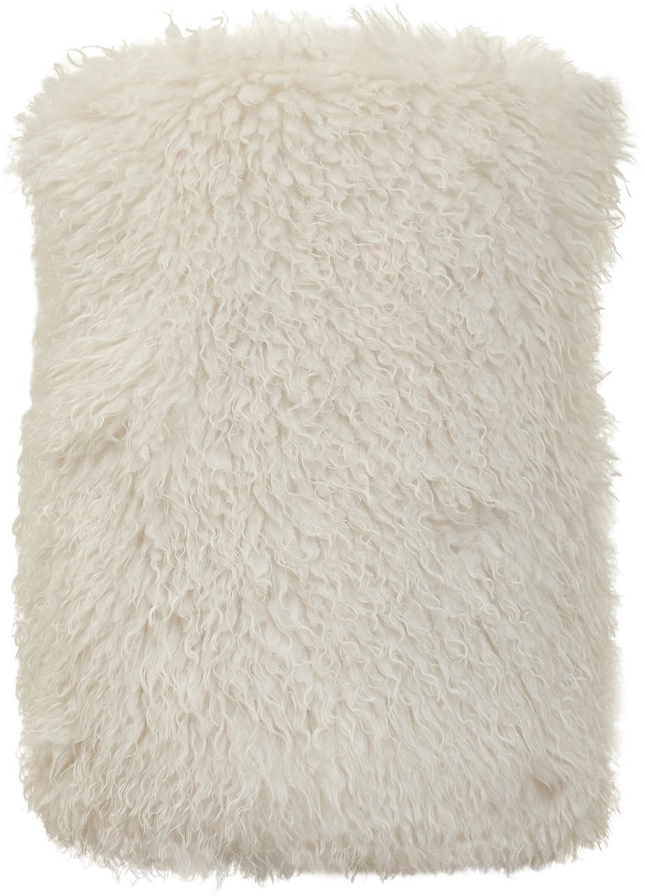 Michael Kors Michael Kors Gilet in Eco Pelliccia Bianco Wit