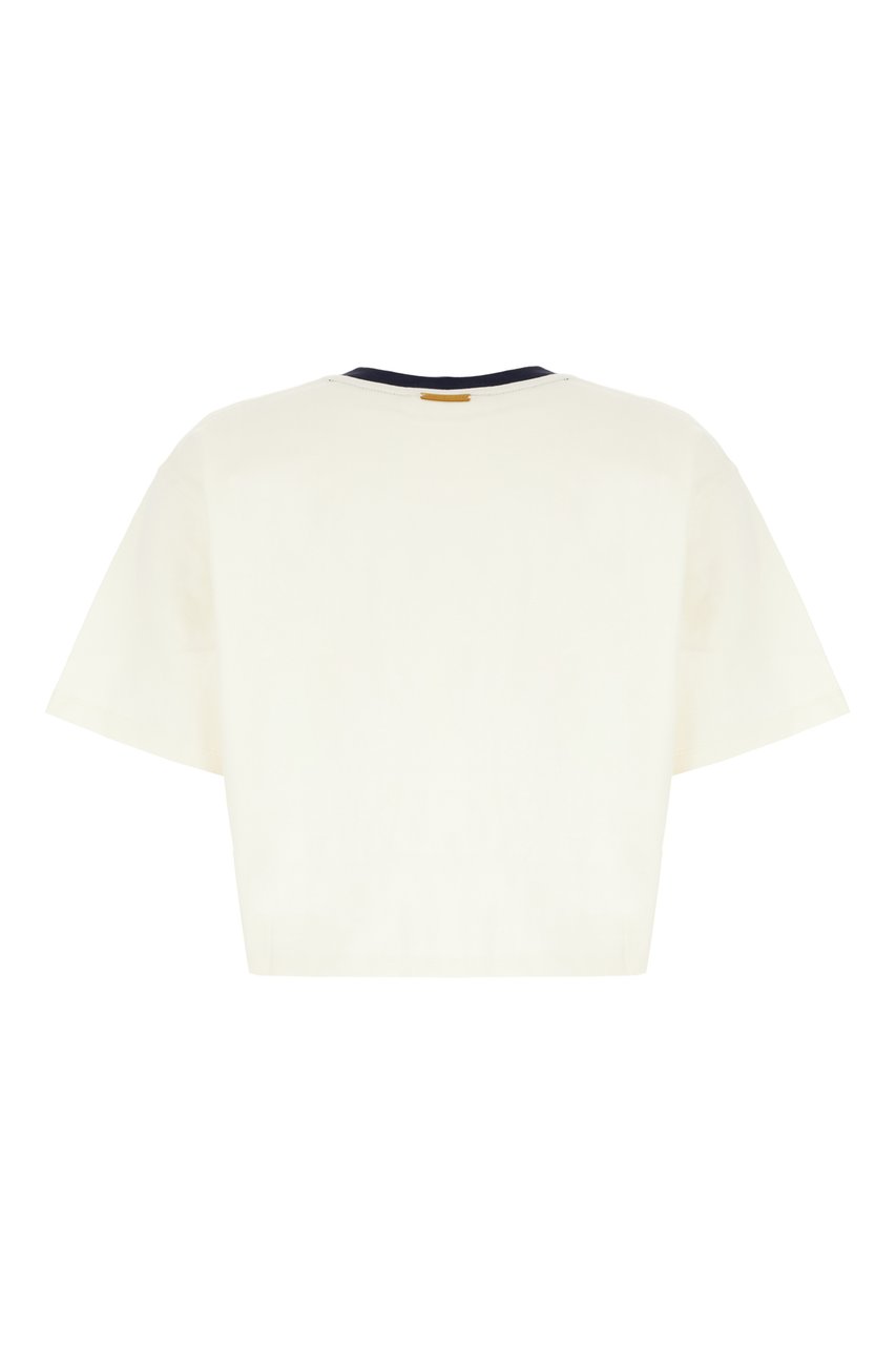 Michael Kors Michael Kors Ivory cotton t-shirt Neutraal