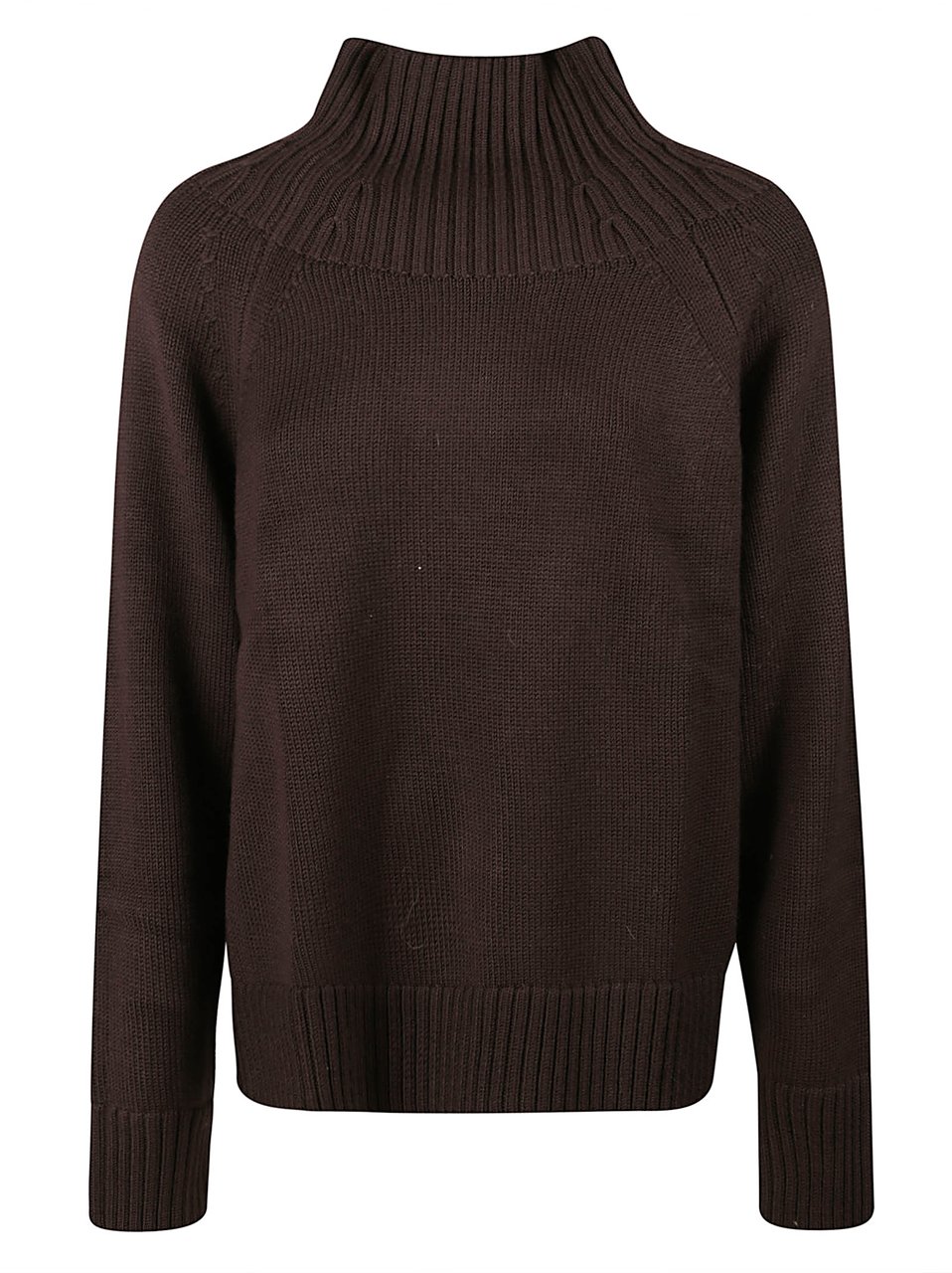 Michael Kors Solid Turtle Neck Easy Sweater Brown Bruin