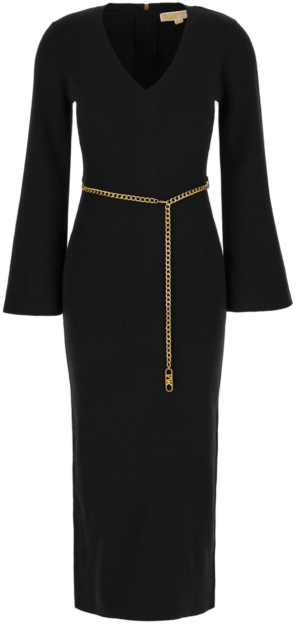 Michael Kors Michael Kors Black wool blend dress Zwart