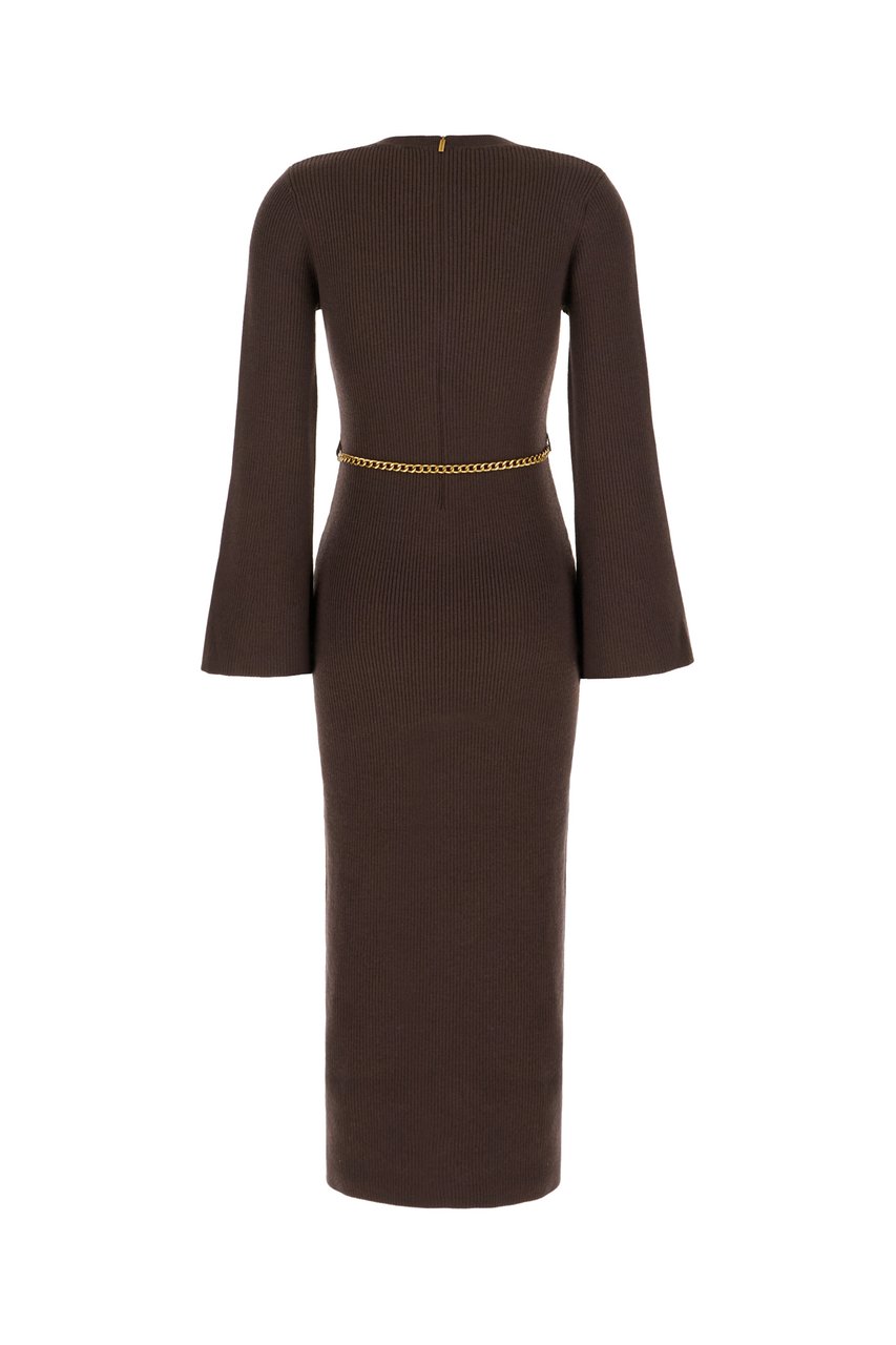 Michael Kors Michael Kors Brown wool blend dress Bruin