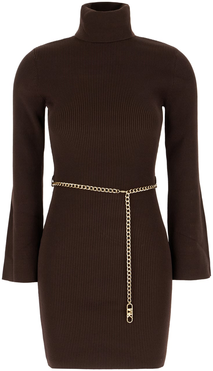 Michael Kors Michael Kors Brown wool dress Bruin