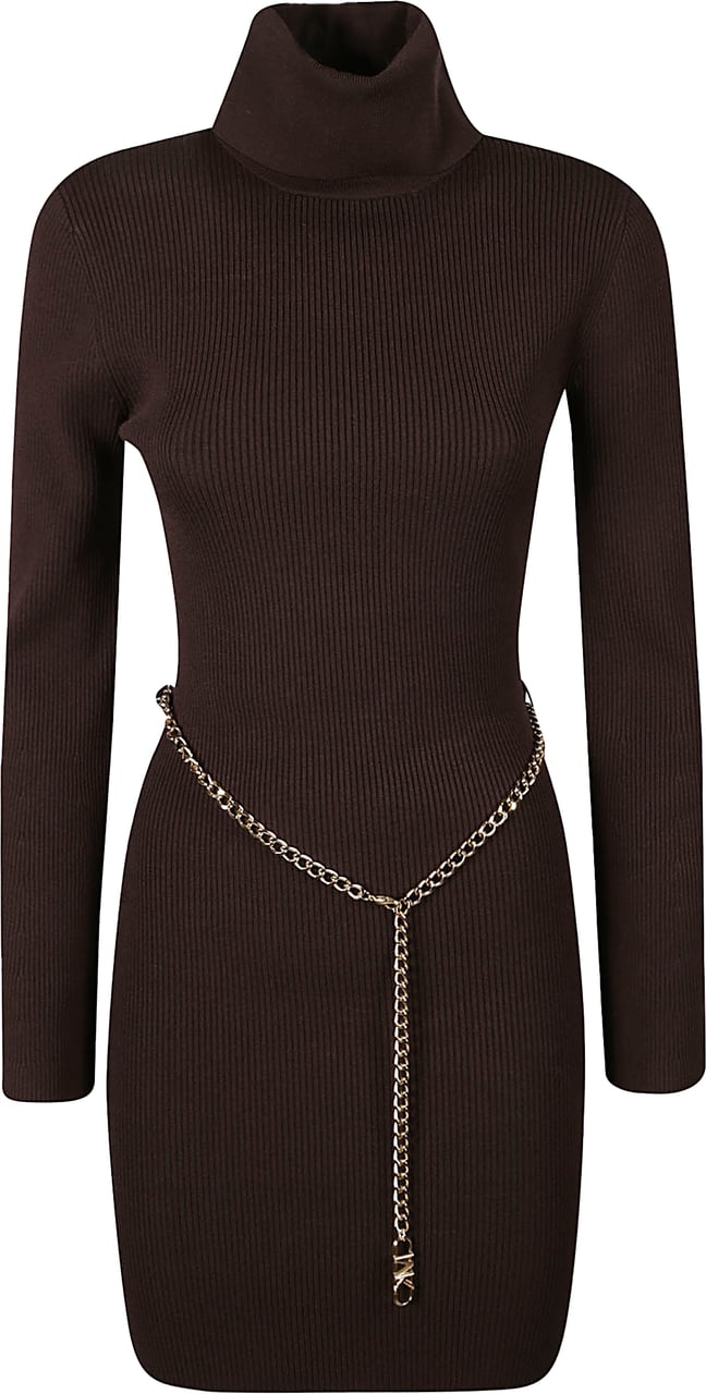 Michael Kors Chain Mini Dress Brown Bruin