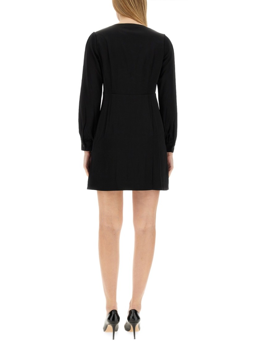 Michael Kors V-Neck Dress Zwart