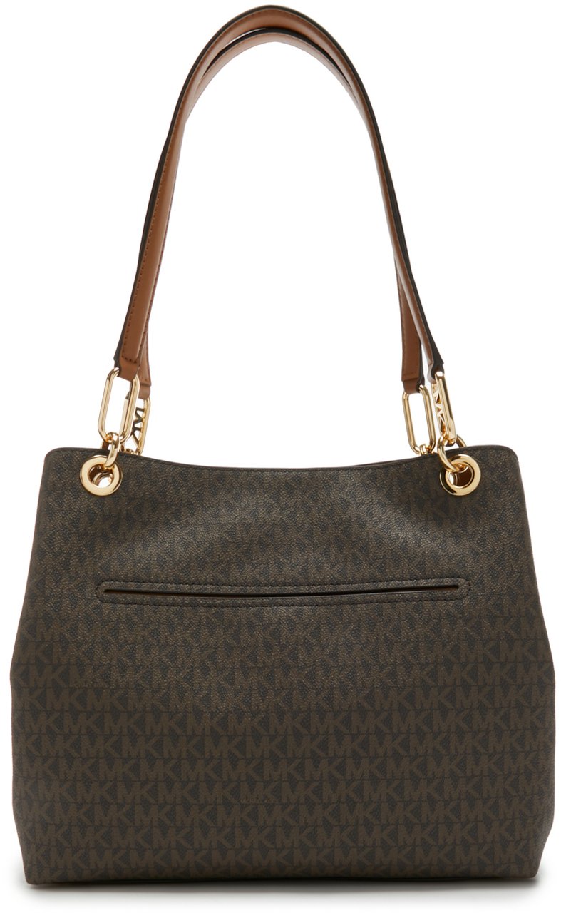 Michael Kors Kensington Kunstleer Schoudertas Bruin