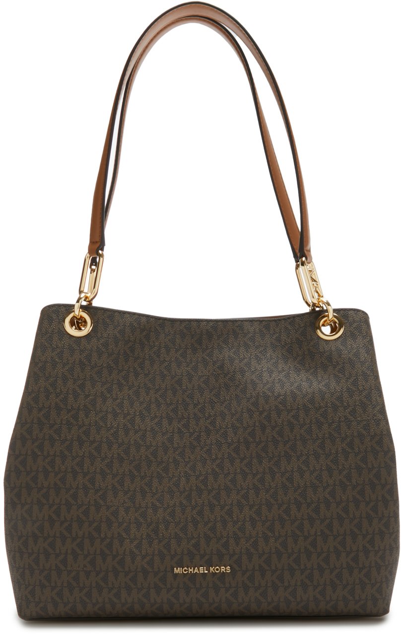 Michael Kors Kensington Kunstleer Schoudertas Bruin