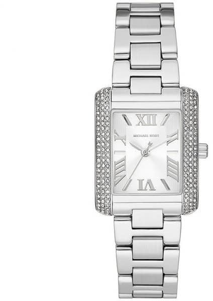 Michael Kors Michael Kors Horloge MK4642 Emery Staal Quartz 50m Waterdicht met Zirkonia 18mm x 33mm Divers