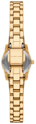 Michael Kors Horloge MK4862 Lexington Staal met Geelgouden Plating Quartz 19mm Goud