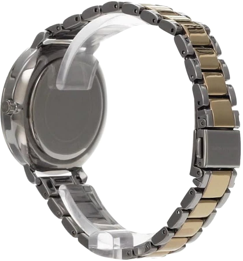 Michael Kors Michael Kors Horloge MK4918 Staal Bi-color met Witte Wijzerplaat met Zirkonia 38mm Divers