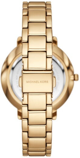 Michael Kors Mickael Kors Horloge MK4919 Pyper Staal met Geelgouden Plating en Witte Wijzerplaat 38mm Goud