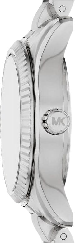 Michael Kors Michael Kors Horloge MK4996 Lexington Staal Quartz met Roze Wijzerplaat 26mm Zilver