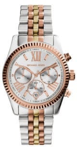 Michael Kors Michael Kors MK 5735 Horloge Chrono Staal Tricolor Plated  Sunray Wijzerplaat Divers