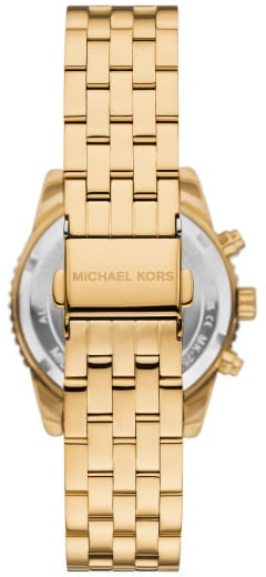 Michael Kors Horloge MK7530 Bryant Staal met Geelgouden Plating Quartz Chronograaf met Zirkonia 34mm Goud