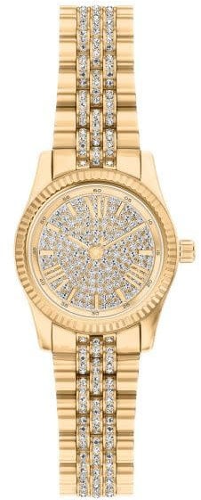 Michael Kors Michael Kors Horloge MK7575 Lexington Staal met Geelgouden Plating Quartz met Zirkonia 26mm Goud