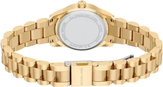 Michael Kors Michael Kors Horloge MK7578 Lexington Staal Geelgouden Plating Quartz Bruine Wijzerplaat 26mm Goud