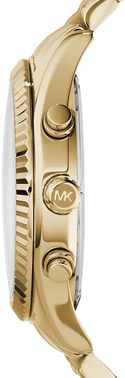 Michael Kors Michael Kors Horloge MK8281 Lexington Staal met Geelgouden Plating Quartz Chronograaf 43mm Divers