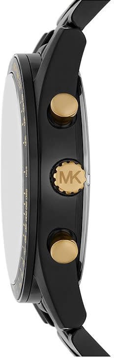 Michael Kors Michael Kors Horloge MK9113 Accelerator Staal met Zwarte Coating Quartz Chronograaf 42mm Divers