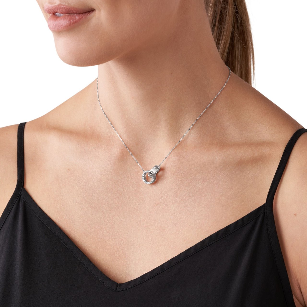 Michael Kors Premium Ketting met Zirkonia Zilver