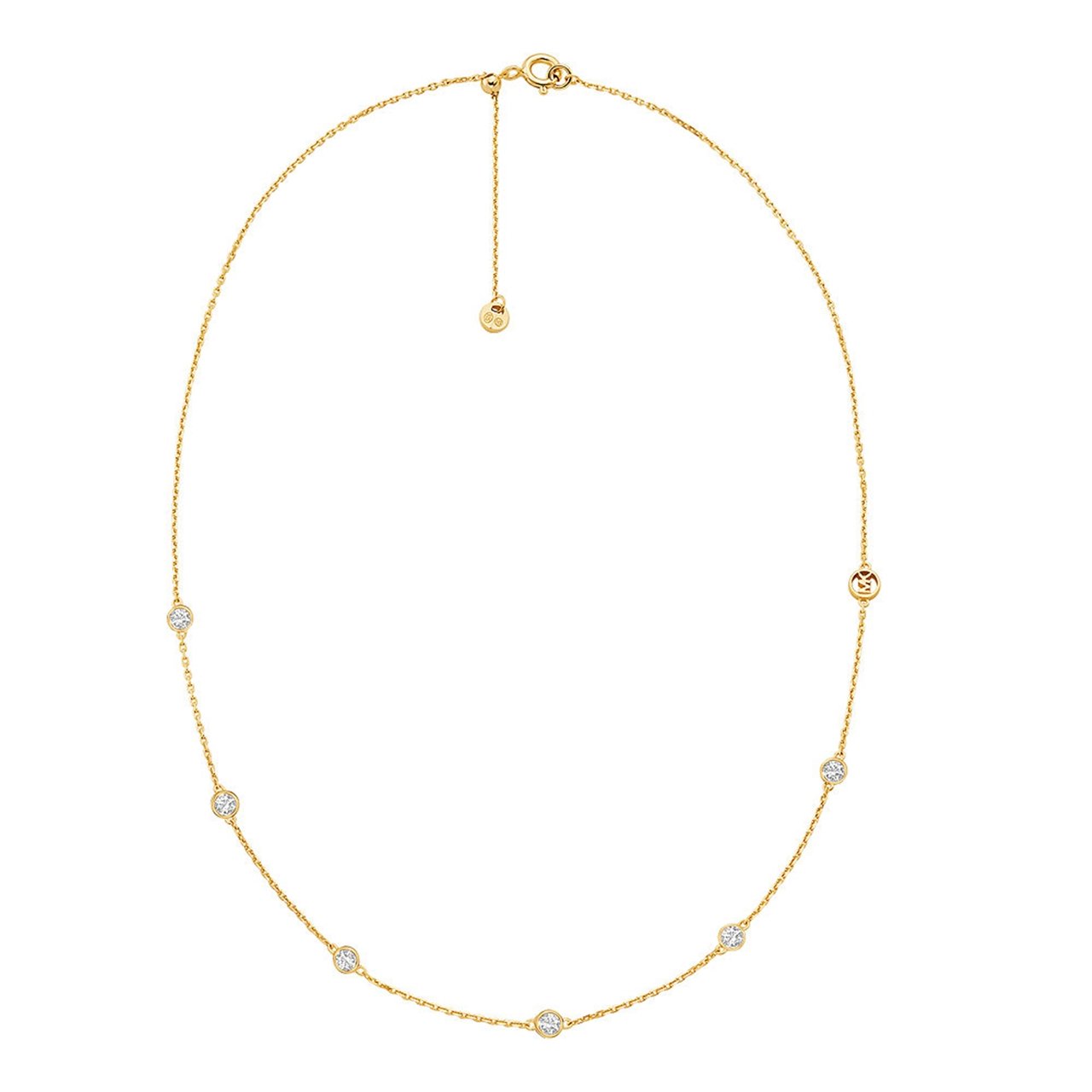 Michael Kors Kors Brilliance Ketting met Zirkonia Goud