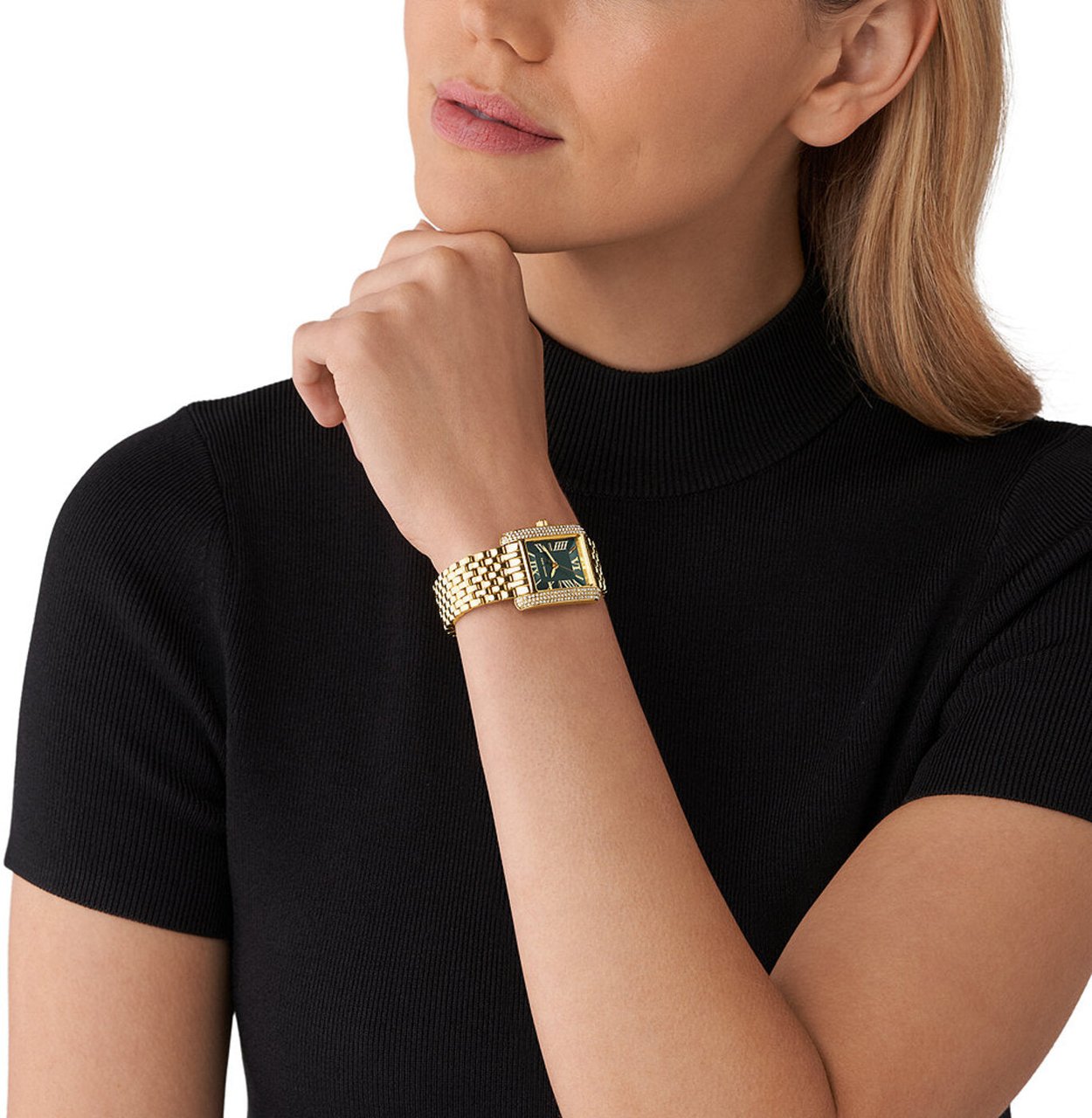Michael Kors Emery - Horloge - Groen Goud