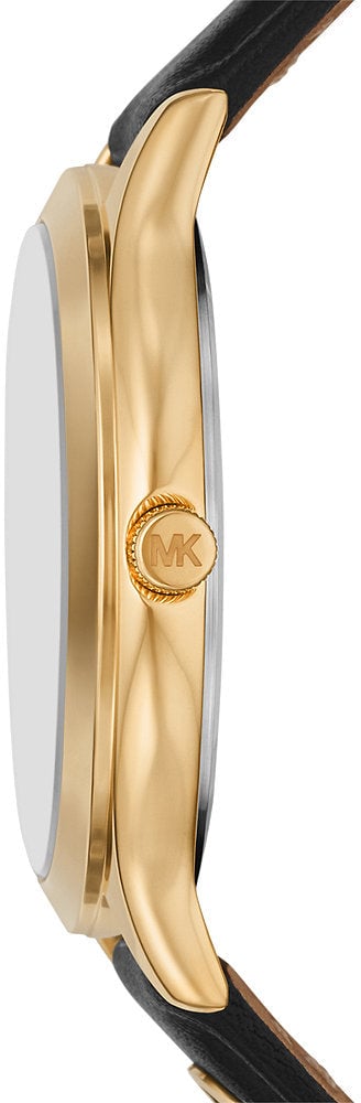 Michael Kors Slim Runway - Horloge - Zwart Goud
